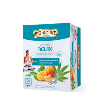 Big-Active Herbata Zielona Relax Z Dodatkiem Konopi (20 Torebek X 1,5G) 30G - Big Active