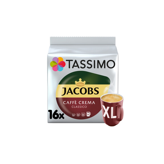 Tassimo Jacobs Caffè Crema Classico Xl Kawa Mielona 16 Kapsułek 132,8 G - Tassimo