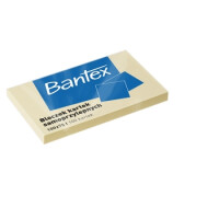 Bloczki Samoprzylepne Bantex 100X75Mm, 100 Kartek, Żółte - Bantex