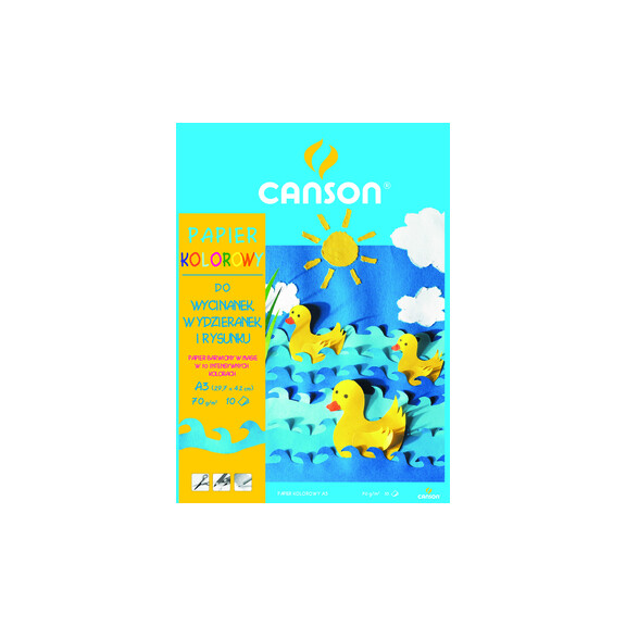 Papier Kolorowy Canson A3 10 Kolorów - Canson