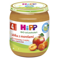 Hipp Bio Od Pokoleń, Jabłka Z Morelami, Po 4. M-Cu, 125 G - HiPP