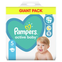 Pampers Active Baby Rozmiar 5, 64 Pieluszki, 11-16 Kg - Pampers