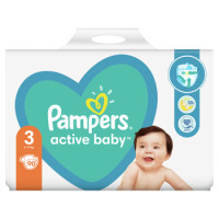 Pampers Active Baby Rozmiar 3, 90 Pieluszek, 6-10 Kg - Pampers