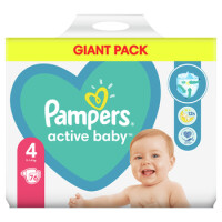 Pampers Active Baby Rozmiar 4, 76 Pieluszek, 9-14 Kg - Pampers