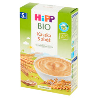 Hipp Kaszka 5 Zbóż Bio Bez Dodatku Cukru, Bezmleczna 200G - HiPP
