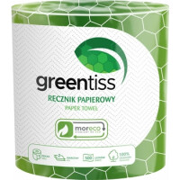 Greentiss Ręcznik Papierowy 1 Rolka 500 Listków 2-Warstwowy - GREENTISS