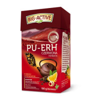 Big-Active - Pu-Erh - Herbata Czerwona O Smaku Cytrynowym (Liściasta) 100G - Big Active