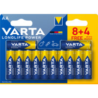 Baterie Varta Longlife Power Aa 8Szt+4Szt Gratis - VARTA