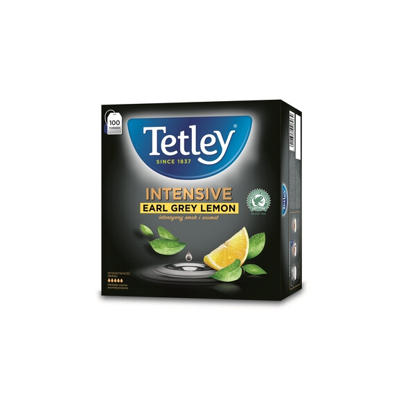 Herbata Tetley Intensive Earl Grey Lemon 100 Torebek X 2G - Tetley