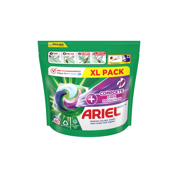 Ariel Kapsułki Do Prania Complete Fiber Protection 40 Szt. 1008 G (40X25,2 G) - Ariel