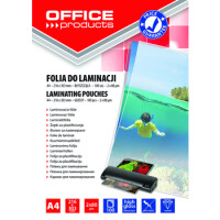 Folia Do Laminowania Office Products A4 2X80Mikr Błyszcząca 100Szt Transparentna - OFFICE PRODUCTS