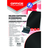 Okładki Do Bindowania Office Products Karton A4 250G 100Szt Czarne - OFFICE PRODUCTS