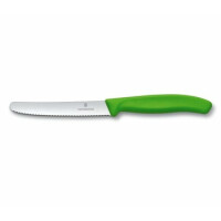 Nóż, Ostrze Ząbkowane,11 Cm, Zielony Victorinox - Victorinox