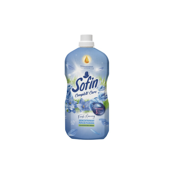 Sofin Complete Care & Freshness Fresh Morning Skoncentrowany Płyn Do Płukania Tkanin 1,8L - SOFIN