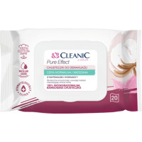 Cleanic Pure Effect Chusteczki Do Demakijażu Cera Normalna I Mieszana 20 Szt. - Cleanic