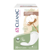 Wkładki Higeniczne Dla Kobiet Cleanic Naturals Organic Cotton 20 Sztuk - Cleanic