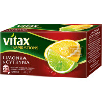 Herbata Vitax Inspirations Limonka&Cytryna 20 Torebek X 2G - VITAX