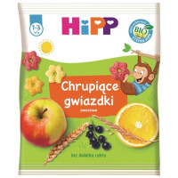 Hipp Bio Chrupiące Gwiazdki Owocowe Dla Małych Dzieci 1-3 Lata 30 G - HiPP