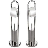 CHROMOWANY Stojak ŁAZIENKOWY SZCZOTKA WC 3016