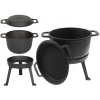 KOCIOŁEK MYŚLIWSKI 12 Lit GARNEK Patelnia Grillowa