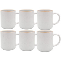 6X Kubek 400ML KUBKI Z UCHEM PORCELANA DO KAWY HERBATY ZESTAW ARTENA