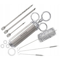 Strzykawka do marynowania mięsa KLAUSBERG 60ml 3 igły INOX BBQ Nierdzewna