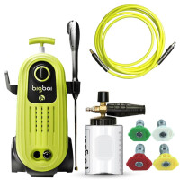 BIGBOI WashR FLO Myjka ciśnieniowa 1600W + pianownica + dysze + filtr wody