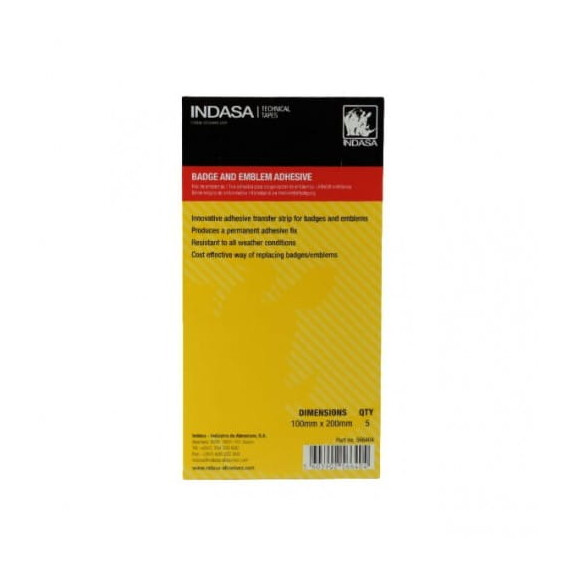INDASA Błona klejąca do Emblematów samochodowych 1 szt 100mm x 200 mm