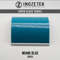 INOZETEK Folia Miami Blue SG015 Niebieski połysk
