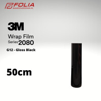 3M Folia G12 50cm Gloss Black Czarny połysk | szer. 50cm