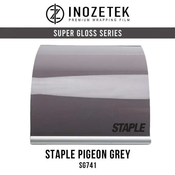 INOZETEK Folia Staple Pigeon Grey SG741 Szary połysk