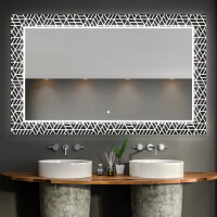 Backlit Decorative Mirror For The Bathroom - Triangless