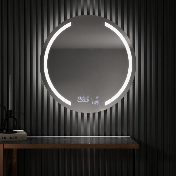 Round Backlit LED Bathroom Mirror L97
