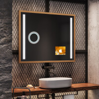 Rectangular Bathroom Mirror With LED Light FrameLine L02