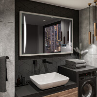 Rectangular Bathroom Mirror With LED Light FrameLine L135