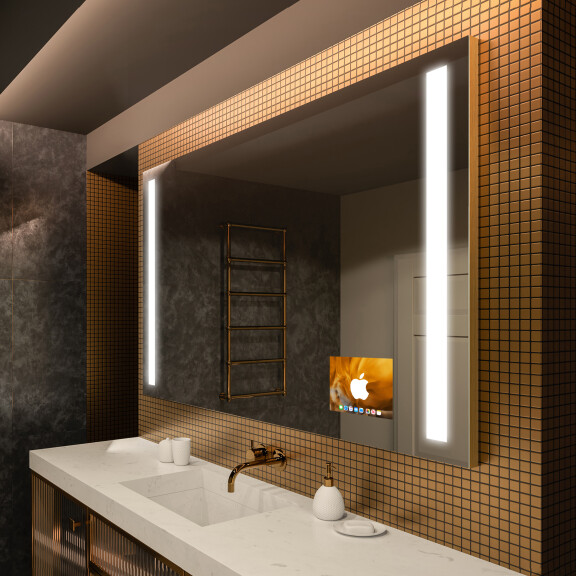 LED Lighted Mirror with SMART Apple Screen L02