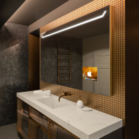 LED Lighted Mirror with SMART Apple Screen L128