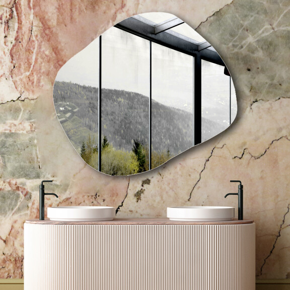 Irregular wall hanging mirror L209