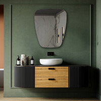 Irregular vertical wall hanging mirror L213
