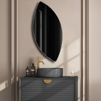 Irregular vertical wall hanging mirror L214