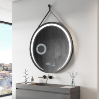 Round hanging mirror with lights L98