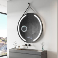 Round hanging mirror with lights L97