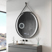Round hanging mirror with lights L99
