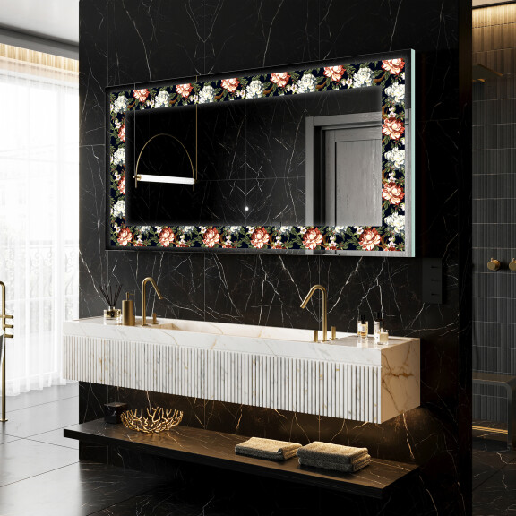 Backlit Decorative Mirror - Plant Rhythms