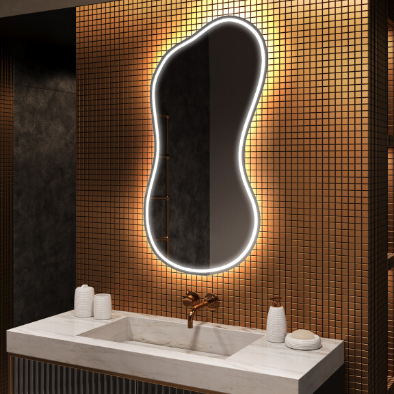 Irregular Mirror LED Lighted decorative design K222