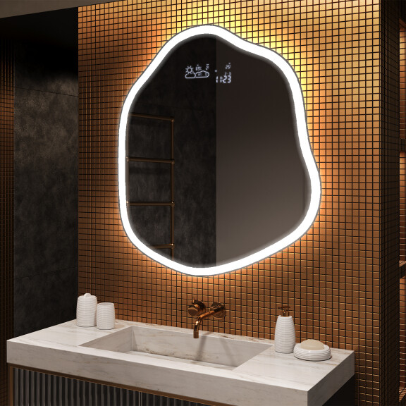 Irregular Mirror LED Lighted decorative design E223