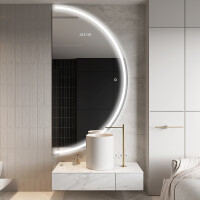 Semi-Circular Mirror with LED illumination A223