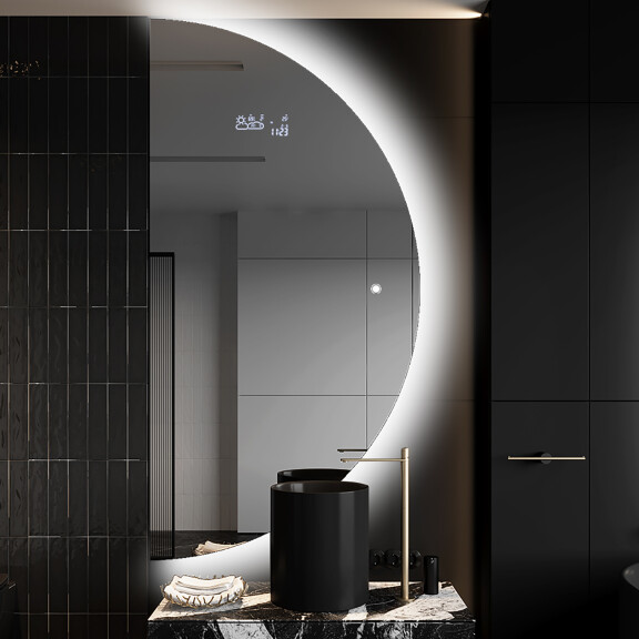 Half Circle Mirror LED lighted wall mirror A221