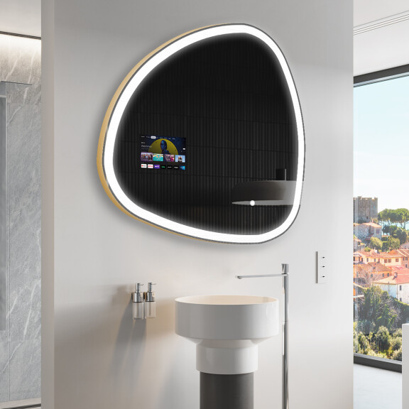 LED Illuminated Irregular Mirorr SMART J222 Google