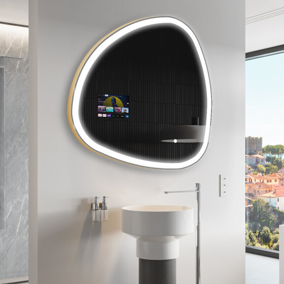 LED Illuminated Irregular Mirorr SMART J223 Google